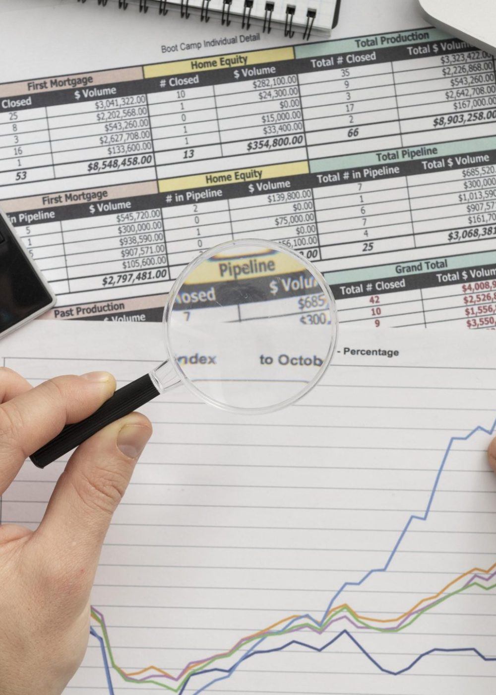 top-view-business-man-studying-graph